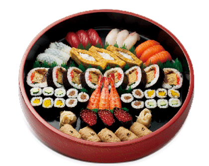 写真：お寿司の盛り合わせ